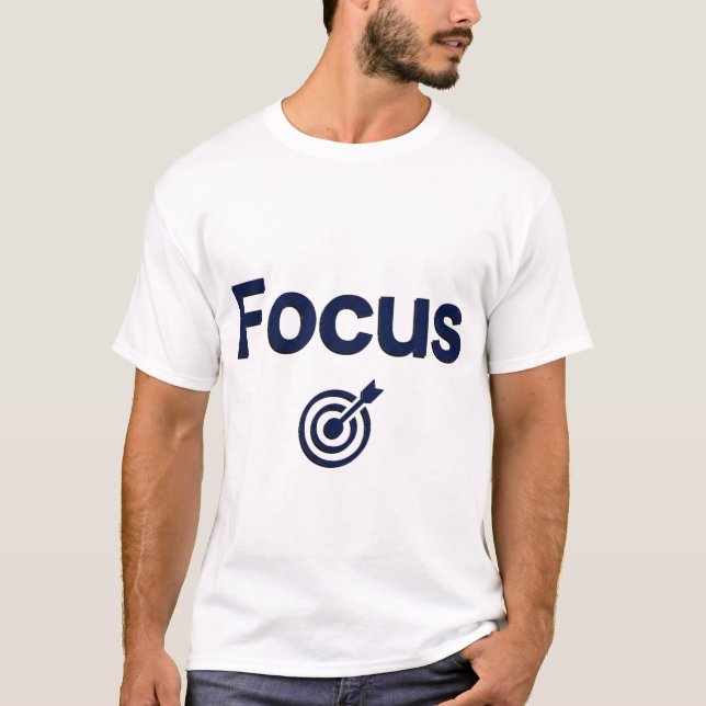 Fokus – Typsnittsdesign för mål T Shirt (Framsida)