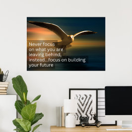 Fokusera aldrig på vad du lämnar bakom poster