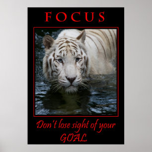 Fokusera den Motivational affischen Poster