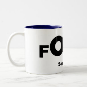 fokusera logotypen, säsong 30 Två-Tonad mugg