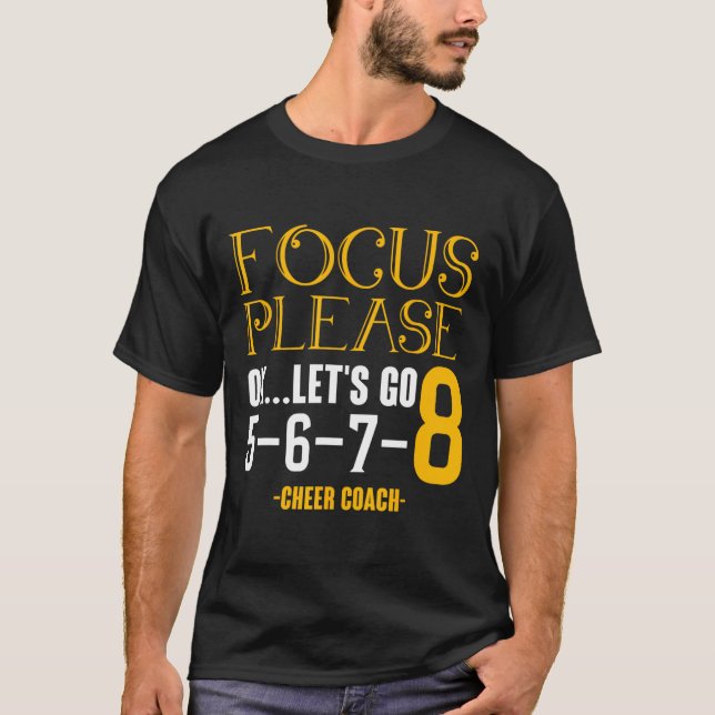 Fokusera Lyssna Ok Vi Börjar Glädjetränare Glädje T Shirt (Framsida)