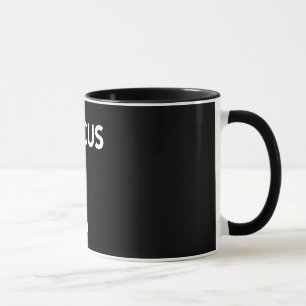 Fokusera muggen (svarten) mugg
