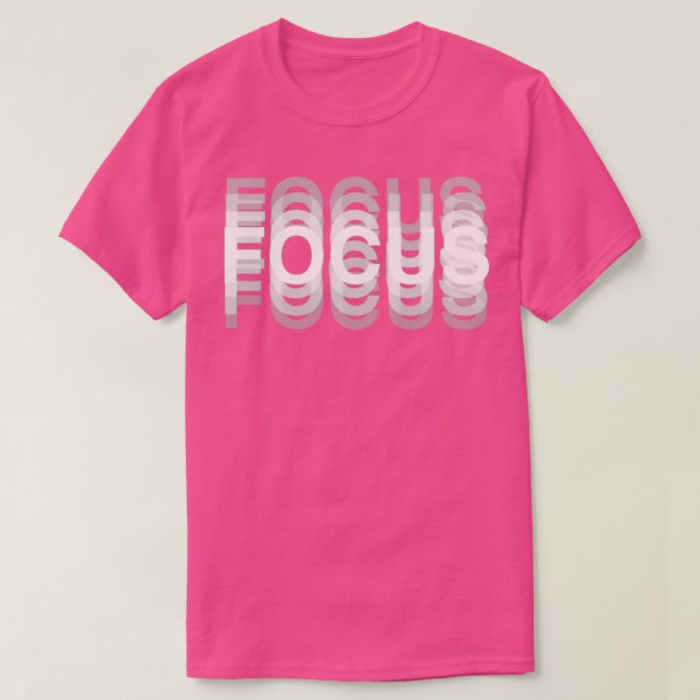 Fokusera optisk bild t shirt (Design framsida)
