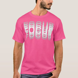 Fokusera optisk bild t shirt