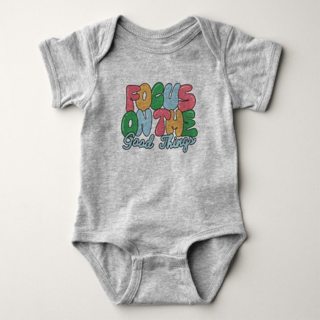 Fokusera på de bra sakerna t shirt (Framsida)