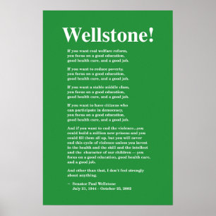 Fokusera på en bra utbildning, Wellstone 16x24 Poster