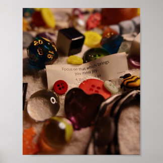 Fokusera på glädje poster