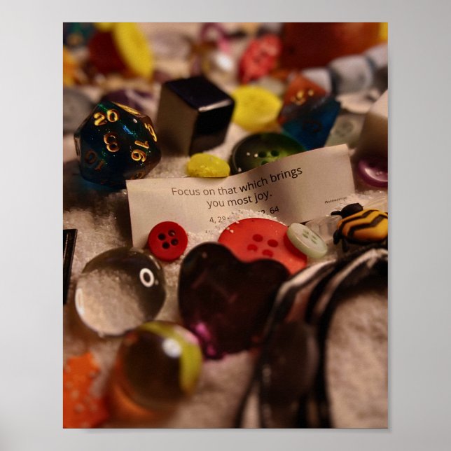 Fokusera på glädje poster (Framsidan)