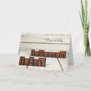 Fokusera på i dag kort