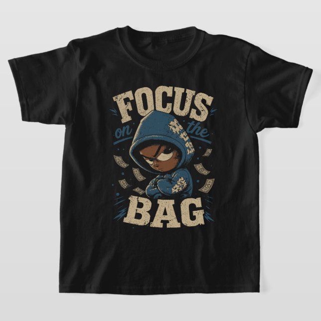 Fokusera På Påsen Hustle Konst T Shirt (Laydown)