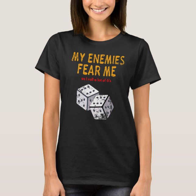 Fokusera på spel och spel skrämma mig att rolla 6: t shirt (Framsida)
