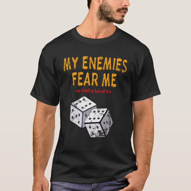 Fokusera på spel och spel skrämma mig att rolla 6: t shirt (Framsida)