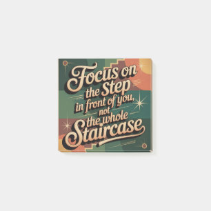 Fokusera På Steget Framför Dig Post-it Block