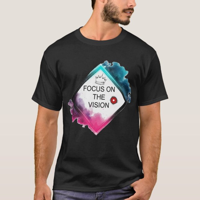 Fokusera på Vision Neon Grafisk T-Shirt (Framsida)