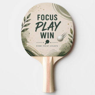 Fokusera Spela Vinn Pingis Paddle