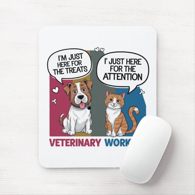 Fokuserad Retro-Vintage-veterinärgåva Musmatta (Med mus)