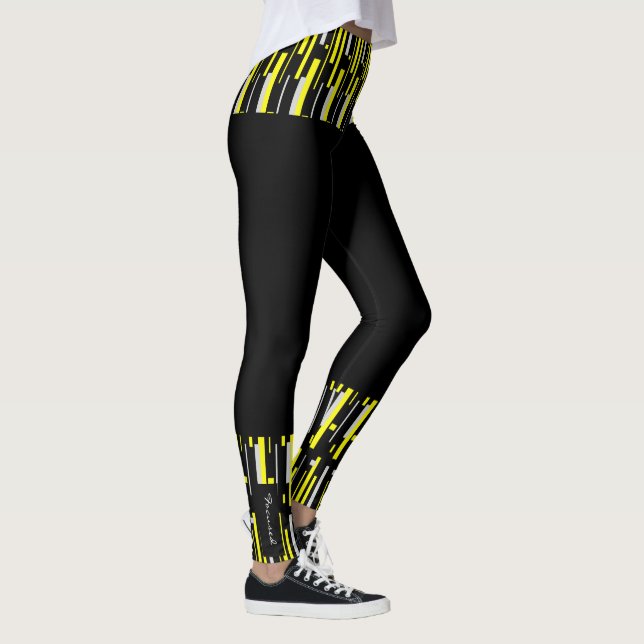 Fokuserade färgämnen i Abstrakt av Bollar Leggings (Höger)