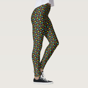 Fokuserade färgämnen i Abstrakt av Bollar Leggings