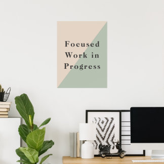 Fokuserat arbete Stör ej Tyst utrymme tillgängligt Poster