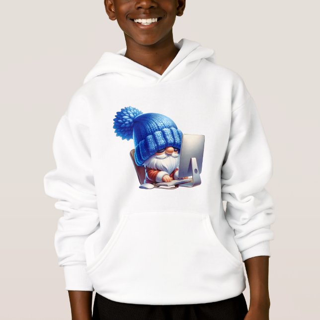 Fokuserat Gnome-arbete på skrivbordet T Shirt (Framsida)