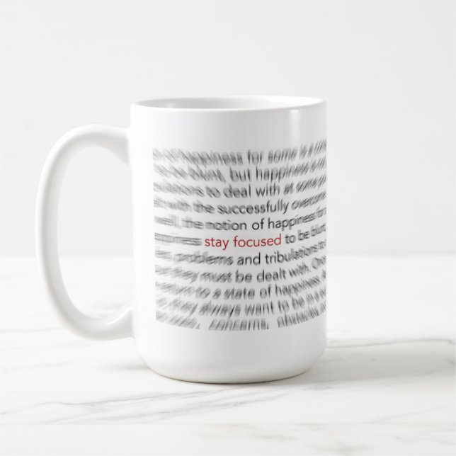 Fokuserat stag - uppehälle 8D Kaffemugg (Vänster)