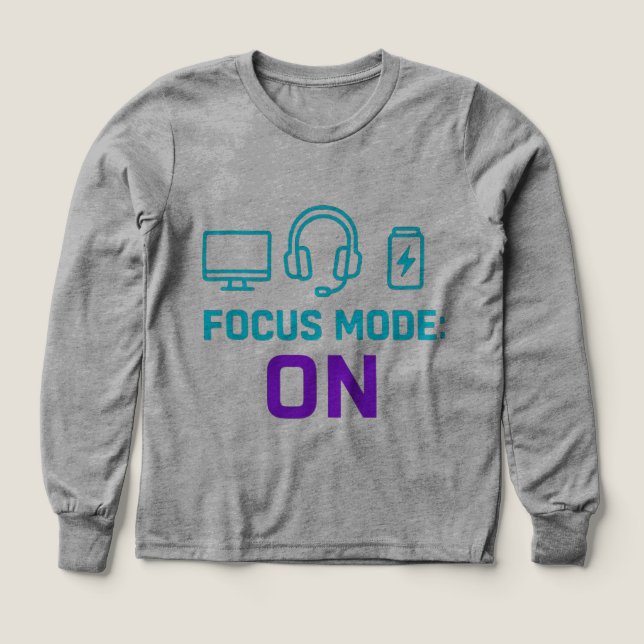 Fokusläge PÅ – minimalistisk teknik T Shirt (Design framsida)