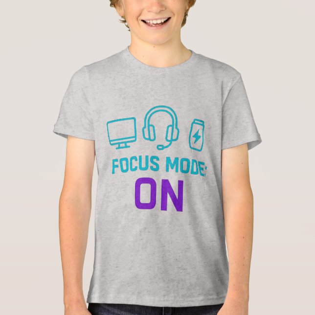 Fokusläge PÅ – minimalistisk teknik T Shirt (Framsida)