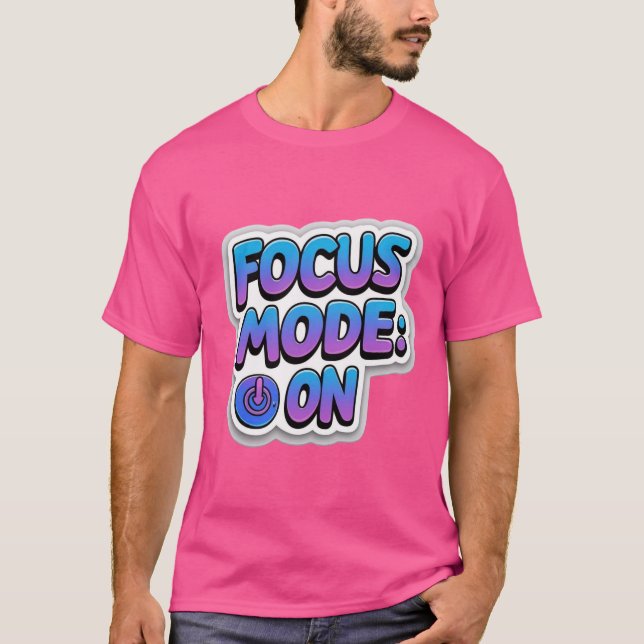 Fokusläge på T-Shirt - Motiv produktivitet (Framsida)