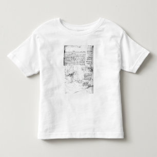 Fol.145v-a sida från Das Vinci anteckningsbok T Shirt