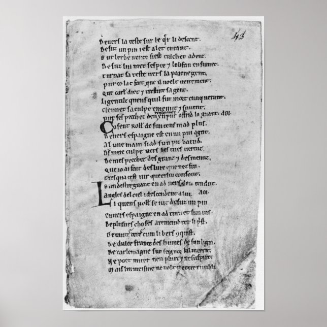 Fol.43 "Rolands Sång" Poster (Framsidan)