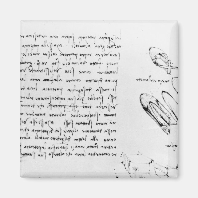 Fol. 49v från Codex Arundel 263, 1490s-1518 Magnet (Framsidan)