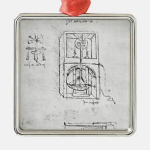 Fol. 54r från Paris manuskript B, 1488-90 Julgransprydnad Metall