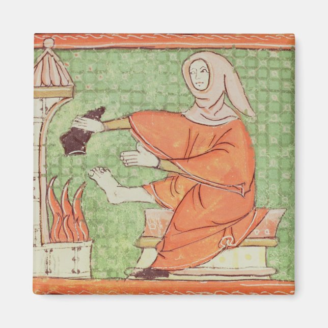 Fol.58r februari: Branduppvärmning Magnet (Framsidan)