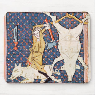 Fol.59v December: Dödande grisar Musmatta