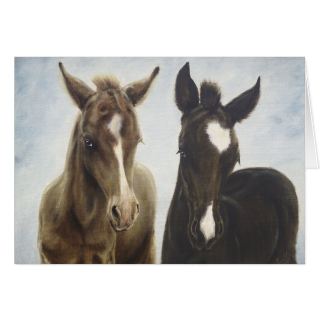 Föl förbigår kortet hälsningskort (Framsidan Horizontal)