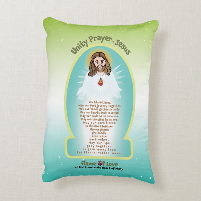 FOL Kids Pillow Prayer (Colored Background) Prydnadskudde (Baksidan(Vertikal))