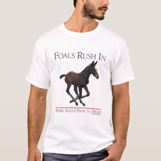 Föl rusar i var Angus skräck att gå T-shirt
