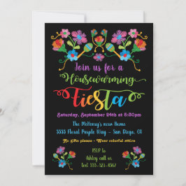 Folbroidery Mexikanska Fiesta Houseuppvärmning par Inbjudningar