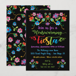 Folbroidery Mexikanska Fiesta Houseuppvärmning par Inbjudningar