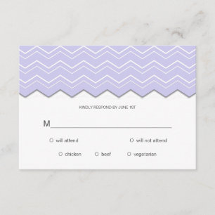 Fold Chevron Lavender Lila OSA Kort