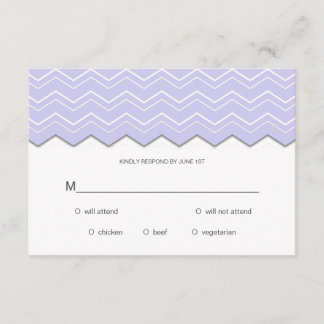 Fold Chevron Lavender Lila OSA Kort