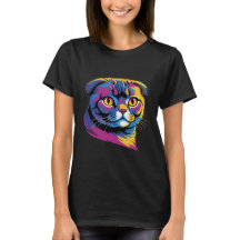 Fold & Fabulous - Colorful Scottish Fold Cat Desig