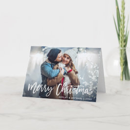 Fold för Penselstjärnfoto God jul Helgkort