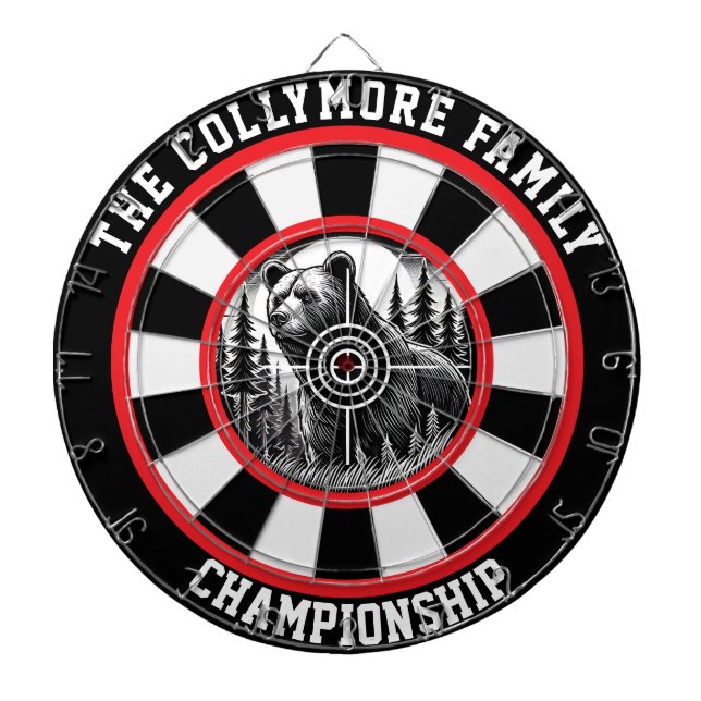 Fold Grizzly Target Forest Art Darttavla (Framsidan)