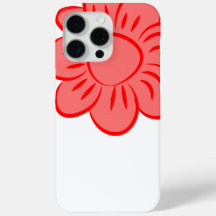Fold Red & Rosa Abstrakt Flower Design Phone Case