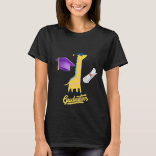 Fold Studenten Silhouette med flygande kapsel Joy T Shirt