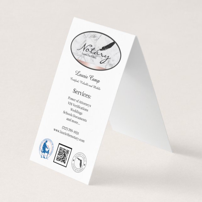 Folded Business Card Visitkort (Framsida)