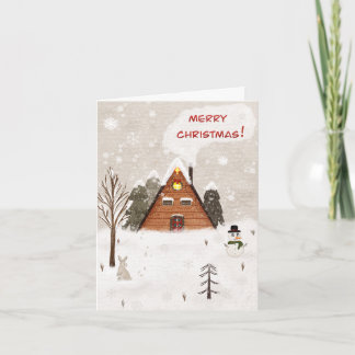 Folded Greeting Card "Cozy Christmas" Kort