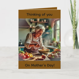 Folded Greeting Card for Mother's Day Kort