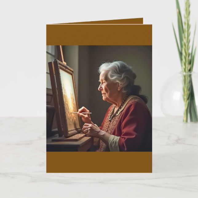 Folded Greeting Card for Mother's Day Kort (Framsida)